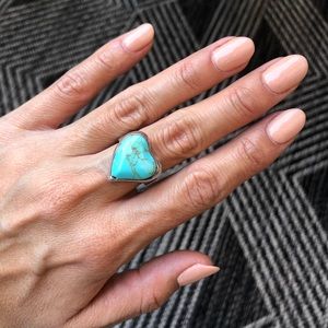 Genuine Sterling Silver & Turquoise Ring